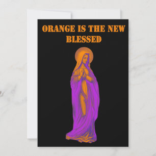 Orange ist die neue Ikone der seligen Jungfrau Mar Einladung