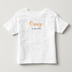 Orange ist meine Lieblingsfarbe Sagt Kleinkind T-shirt