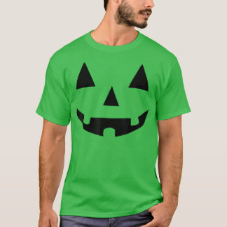 Orange Jack O Lantern Halloween Costume Tee Shirt