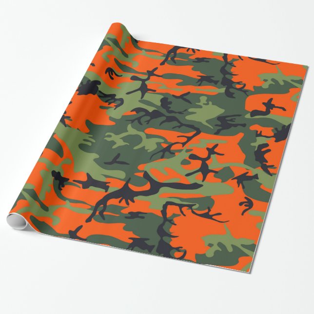 Orange-Jäger Geschenkpapier (Ungerollt)