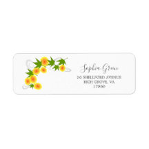 Orange japanische Blume weiß