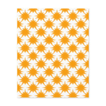 Orange jaune Sunny Suns Papier papier à gratter