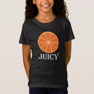 Orange Juicy - Girls' Bella+Canvas Jersey T-Shirt