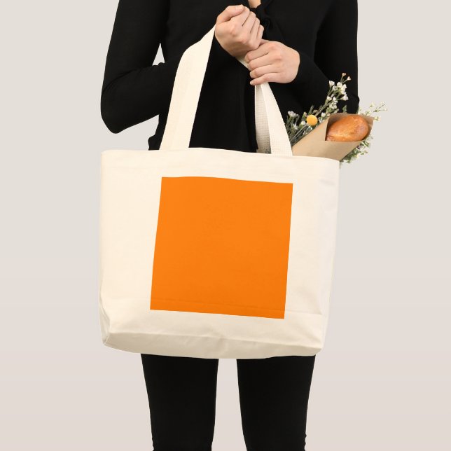 Orange JUMBO Tote Bag Stoffbeutel (Vorderseite (Produkt))