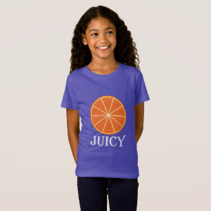 Orange juteux - T-shirt Jersey fin pour filles