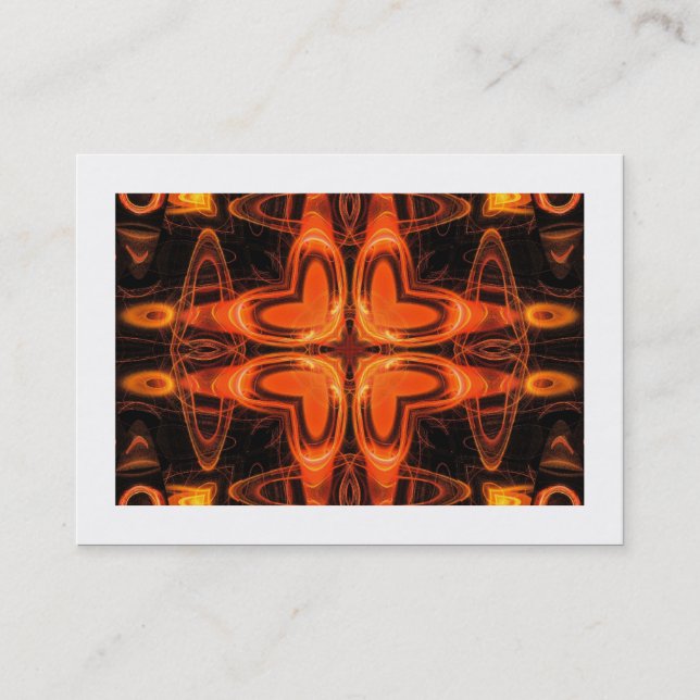 Orange Kaleidoskop 03 (angrenzend) Visitenkarte (Vorderseite)