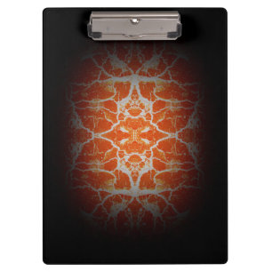 Orange Kaleidoskop Klemmbrett