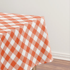 Orange Kariert Fall Pattern Tischdecke
