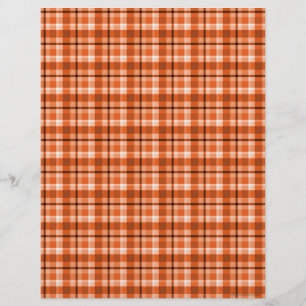 Orange Kariert Scrapbook Paper