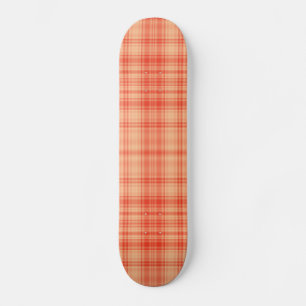 Orange Kariert Skateboard