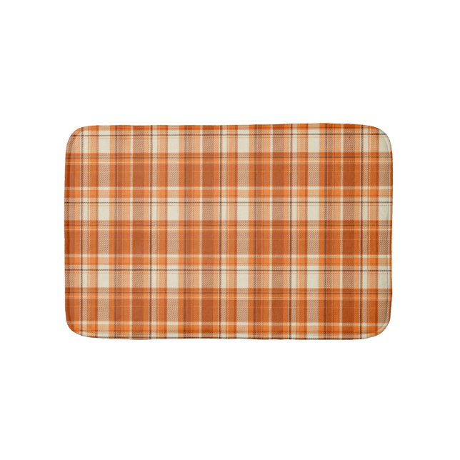Orange kariertes badematte (Vorderseite)
