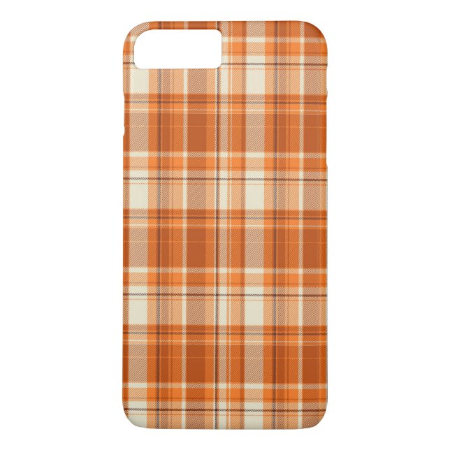 Orange kariertes Case-Mate iPhone hülle (Rückseite)