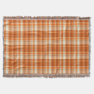 Orange kariertes decke