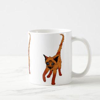 Orange Kätzchen Kaffeetasse