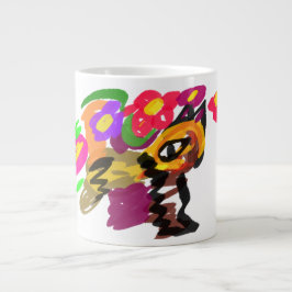 Orange Katze Gute Besserung Jumbo-Tasse