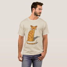 Orange Katze, Herren T-Shirt 