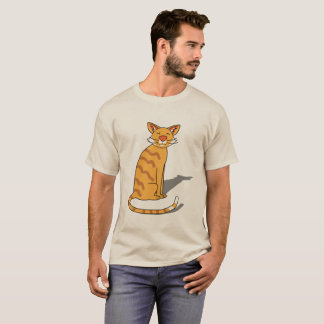 Orange Katze, Herren T-Shirt 