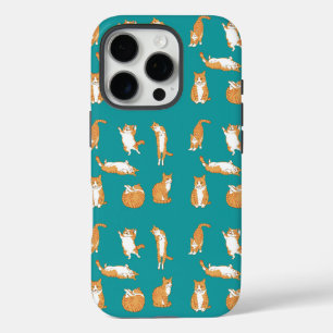 Orange Katzen lustig iPhone 16 Pro Hülle