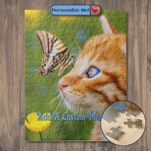 Orange Kitten gestreifter Schmetterling