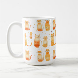 Orange Kitty Cats Kaffeetasse