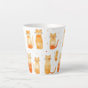 Orange Kitty Cats Milchtasse