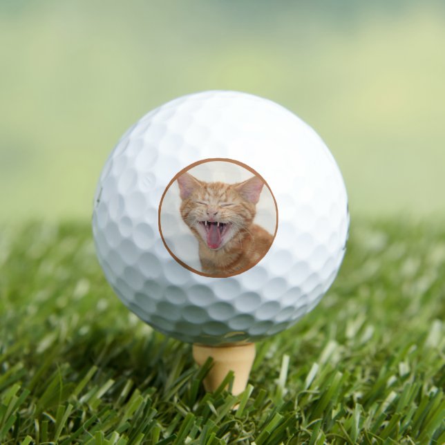 Orange Kitty - ich bin wieder in der Sandgrube? Golfball (Insitu T-Shirt)
