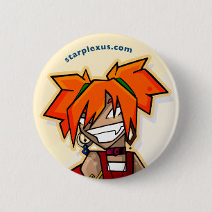 orange Knopf Button