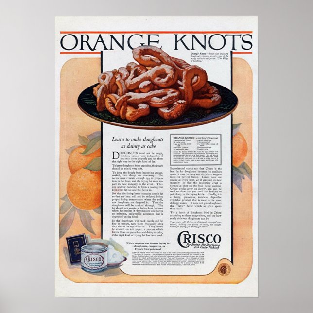 Orange Knots Poster (Vorne)