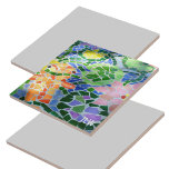 Orange Koi Fisch und rosa Blume Farbenfrohe Zen Fliese<br><div class="desc">Ein leuchtend orangefarbener Koi-Fisch schwimmt um eine hübsche rosa Blume zwischen blauem Wasser und grünen Lilienpolstern in einem fotografischen Bild der Mosaikfliesen-Kunst auf dieser wunderschönen dekorativen Keramik Kachel. Personalisieren Sie diesen hellen und farbenfrohen Zen koi Teich mit Initialen oder löschen. Dies ist eine von mehreren koordinierenden Keramik Fliesen Design mit...</div>