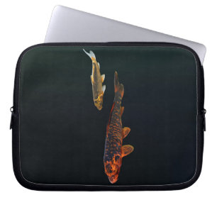 Orange Koi und Gold Koi Laptopschutzhülle