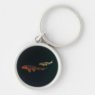 Orange Koi und Gold Koi Schlüsselanhänger