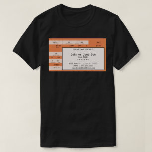 orange Konzertkarte T-Shirt