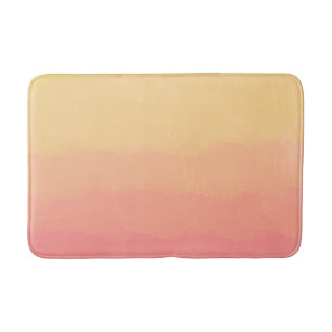 orange korallenrote Aquarelle des neuen Badematte