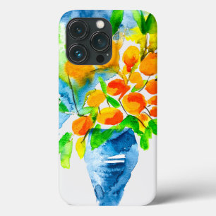 Orange kumquat frucht art watercolor Case-Mate iPhone hülle