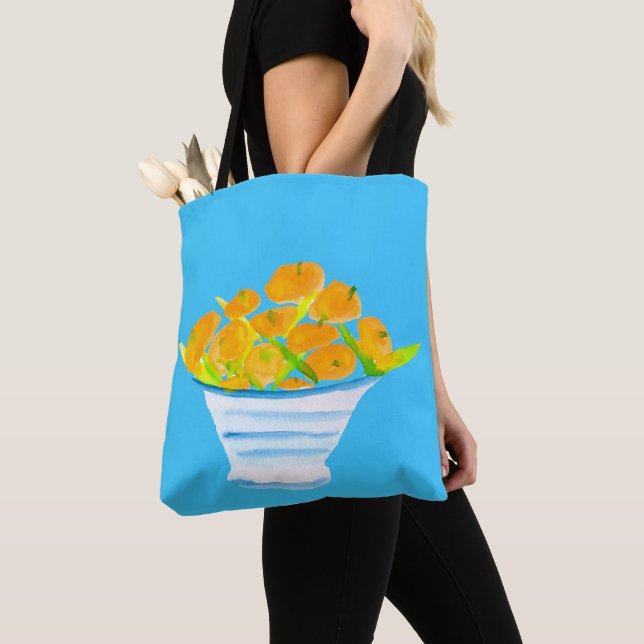 Orange Kumquats Aquarellfrucht Tasche (Von Nahem)