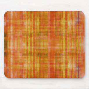 Orange Kunst-Farbe, die Mousepad malt