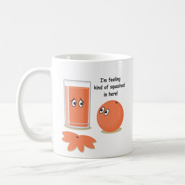 Orange Kürbis Kaffeetasse (Links)