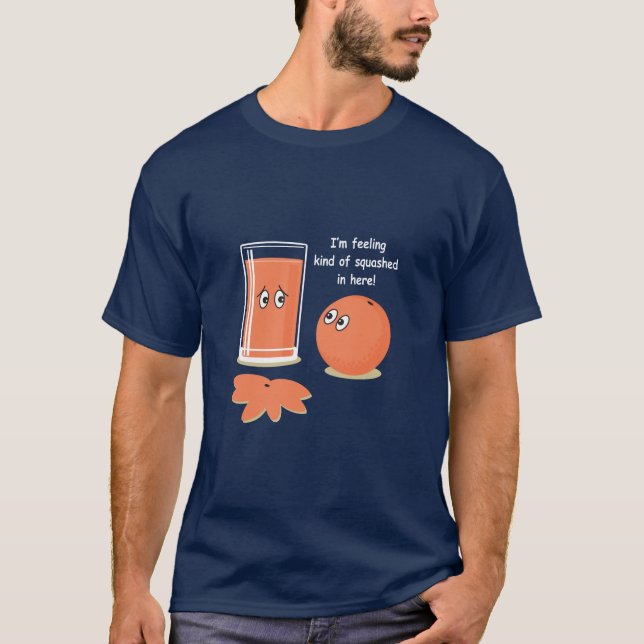 Orange Kürbis T-Shirt (Vorderseite)