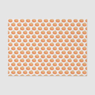 Orange Kürbisfall-Aquarellkunst-Seidenpapier Seidenpapier