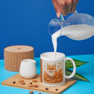 orange Kuschelhüllen Herbststimmung Fuchs Kürbis B Kaffeetasse