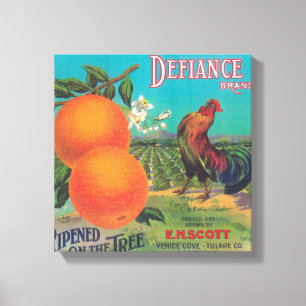 Orange LabelVenice Cove, CA Leinwanddruck