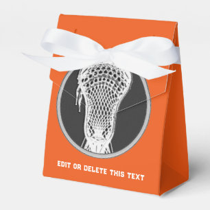 Orange Lacrosse Gefälligkeitsbox Geschenkschachtel