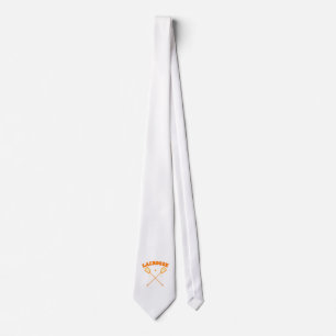 Orange Lacrosse-Logo Krawatte
