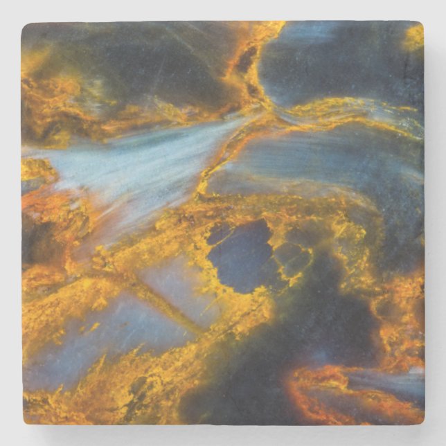 Orange Lactat Steinuntersetzer (Vorderseite)