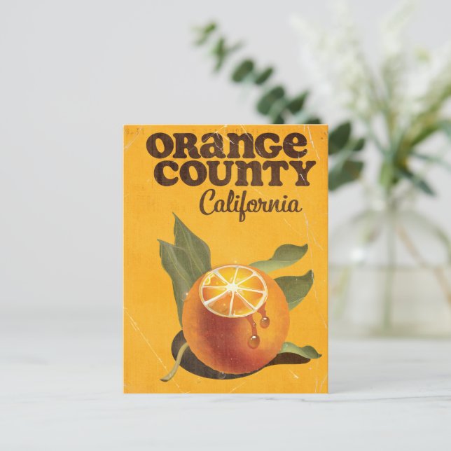 Orange Landkreis California Postkarte (Stehend Vorderseite)