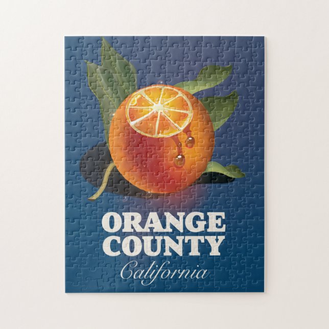 Orange Landkreis California Reiseplakat. (Vertikal)