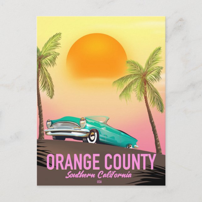 Orange Landkreis California USA Postkarte (Vorderseite)