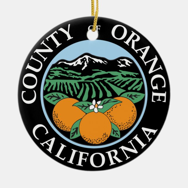 Orange Landkreis Siegel Keramikornament (Vorne)