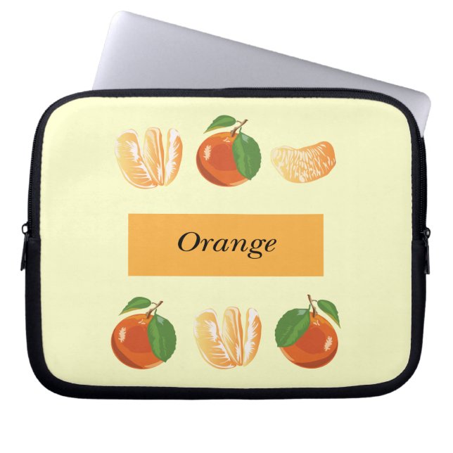 orange laptopschutzhülle (Vorderseite)