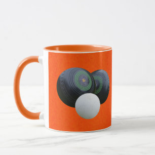 Orange Lawn Bowls Combo Kaffee Tasse